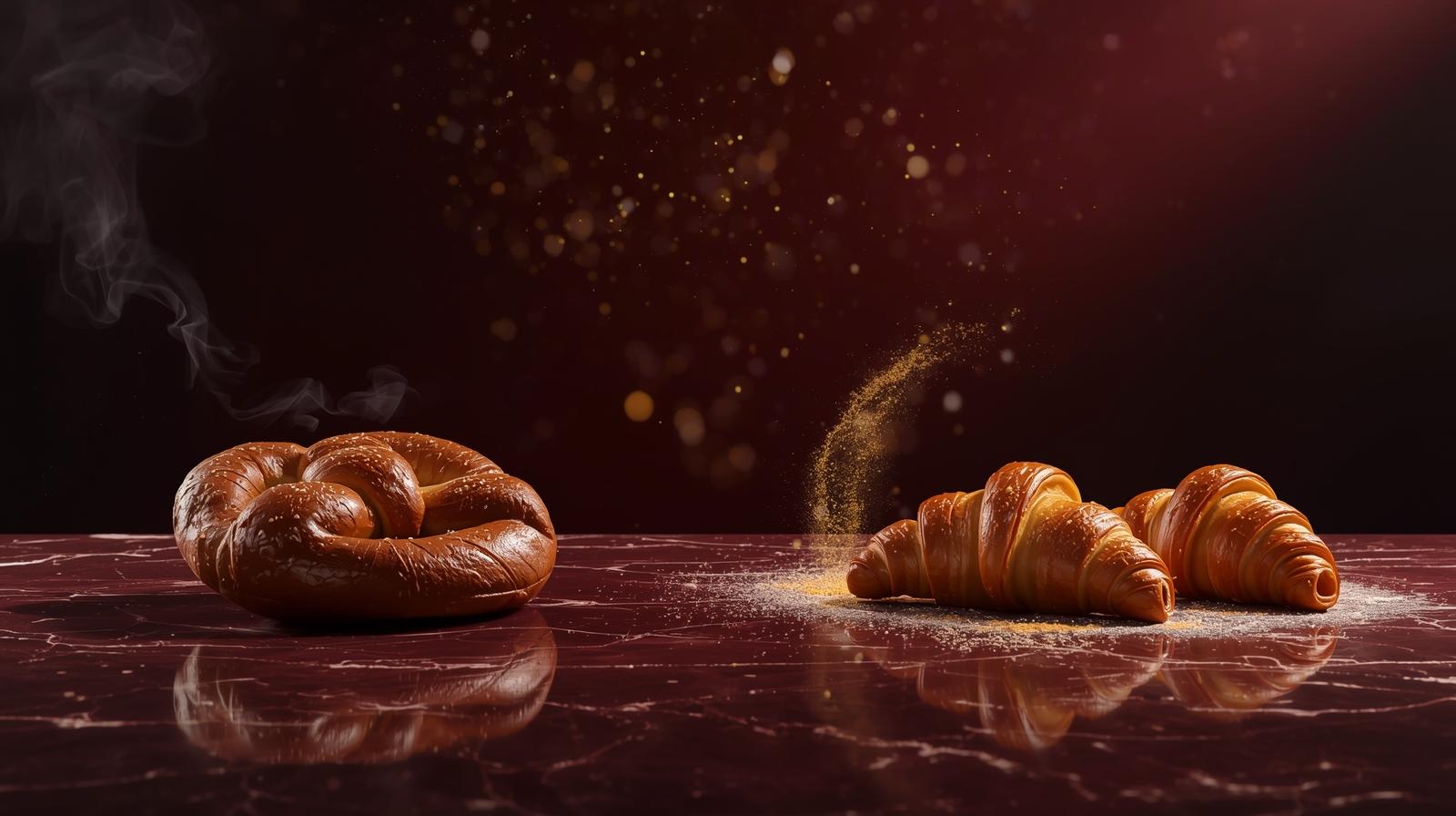 Peciva na tamnom mermeru – D&M Bäckerei